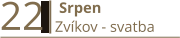 22  Srpen Zvíkov - svatba