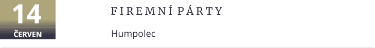 f i r e m n í  p á r t y   Humpolec 14 ČERVEN